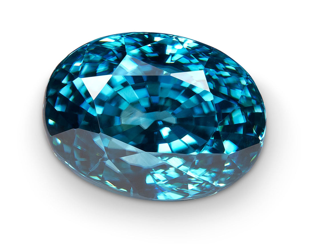 15.00ct Cambodian Blue Zircon - The Sapphire Merchant