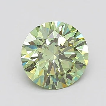 1.89ct Round Lab Grown Diamond (Colour Fancy Vivid Green, Clarity VS2, Cut ID, IGI Certified) - The Sapphire Merchant