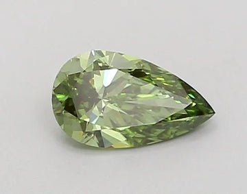 0.58ct Pear Lab Grown Diamond (Colour Fancy Vivid Green, Clarity VS1, IGI Certified) - The Sapphire Merchant