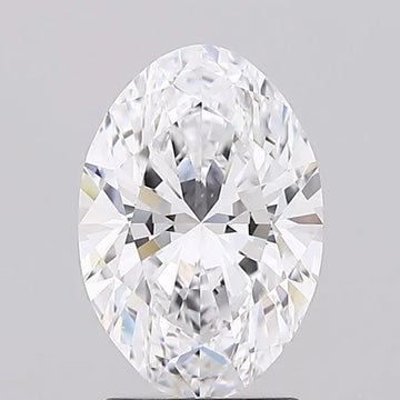 2.00ct Oval Lab Grown Diamond (Colour D, Clarity FL, Cut EX, GIA Certified)