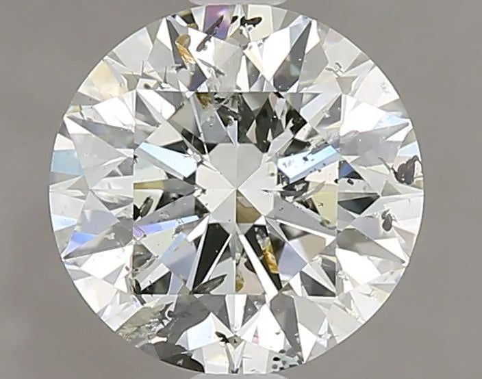2.00ct Round Natural Diamond (Colour I, Clarity I2, Cut EX, GIA Certified)
