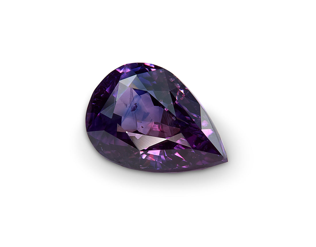 2.01ct Violet Purple Sapphire Pear Shape