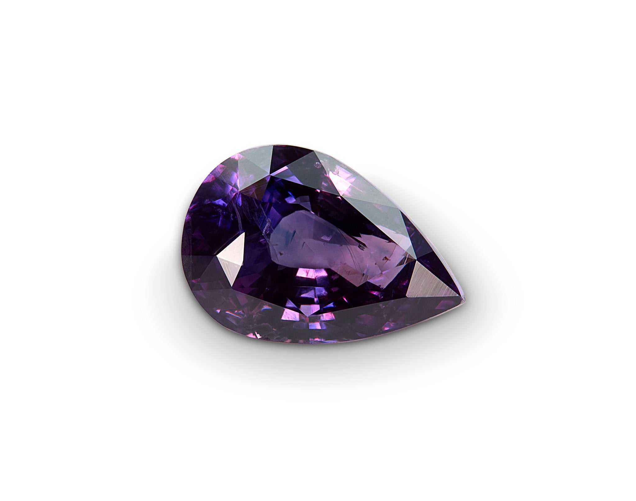 2.01ct Violet Purple Sapphire Pear Shape