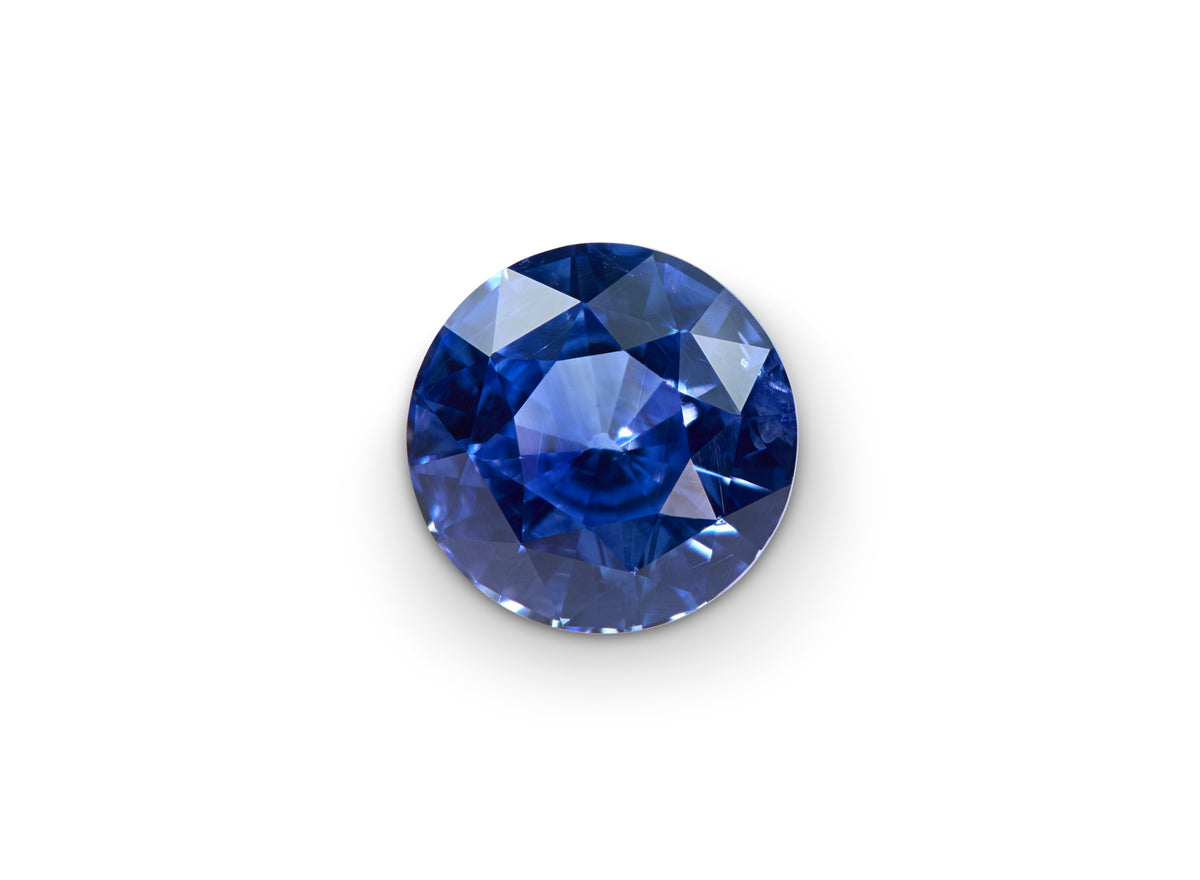 2.01ct Cornflower Blue Ceylon Sapphire Round Cut