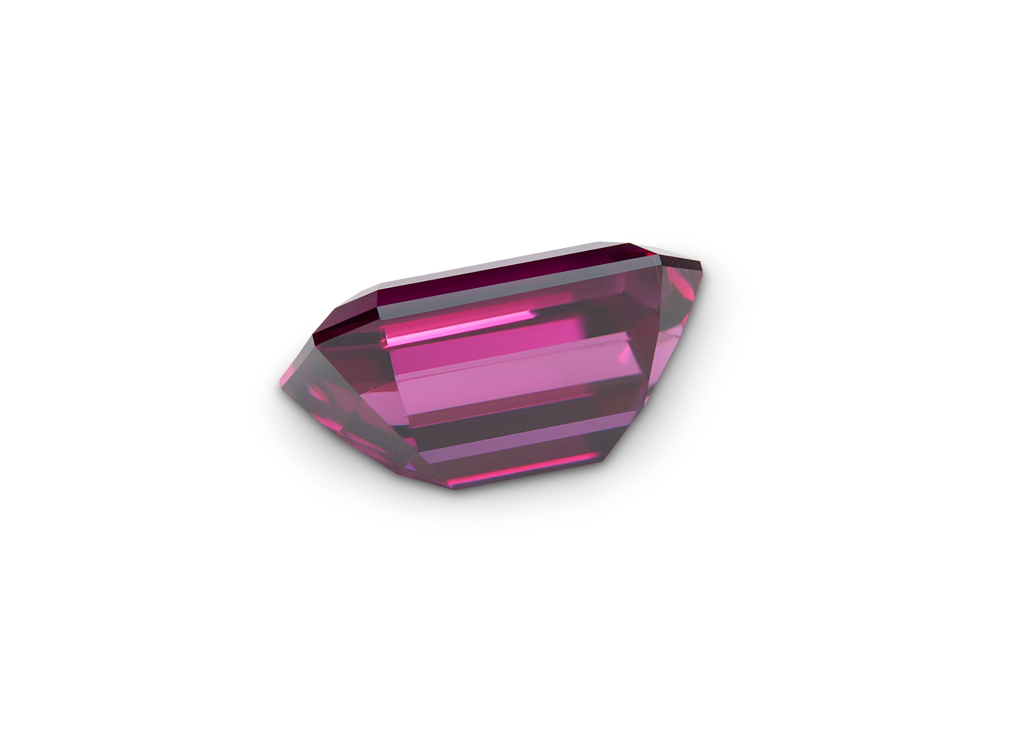 2.09ct Rhodolite Garnet Emerald Cut