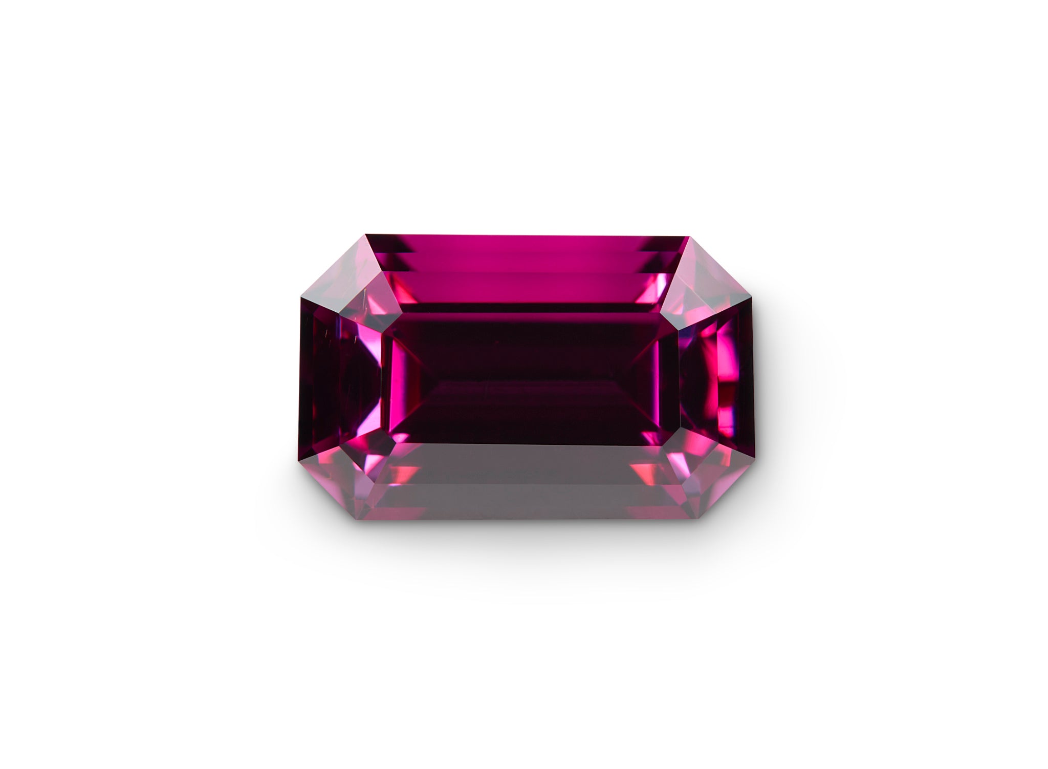 2.09ct Rhodolite Garnet Emerald Cut