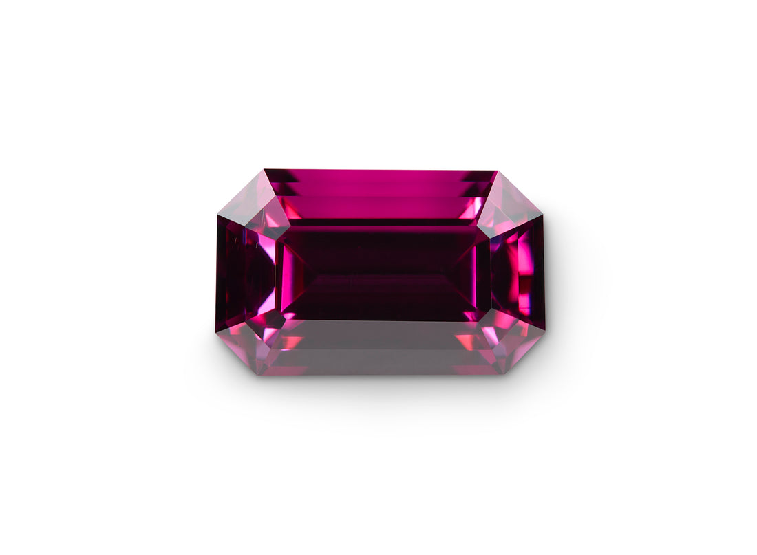 2.09ct Rhodolite Garnet Emerald Cut