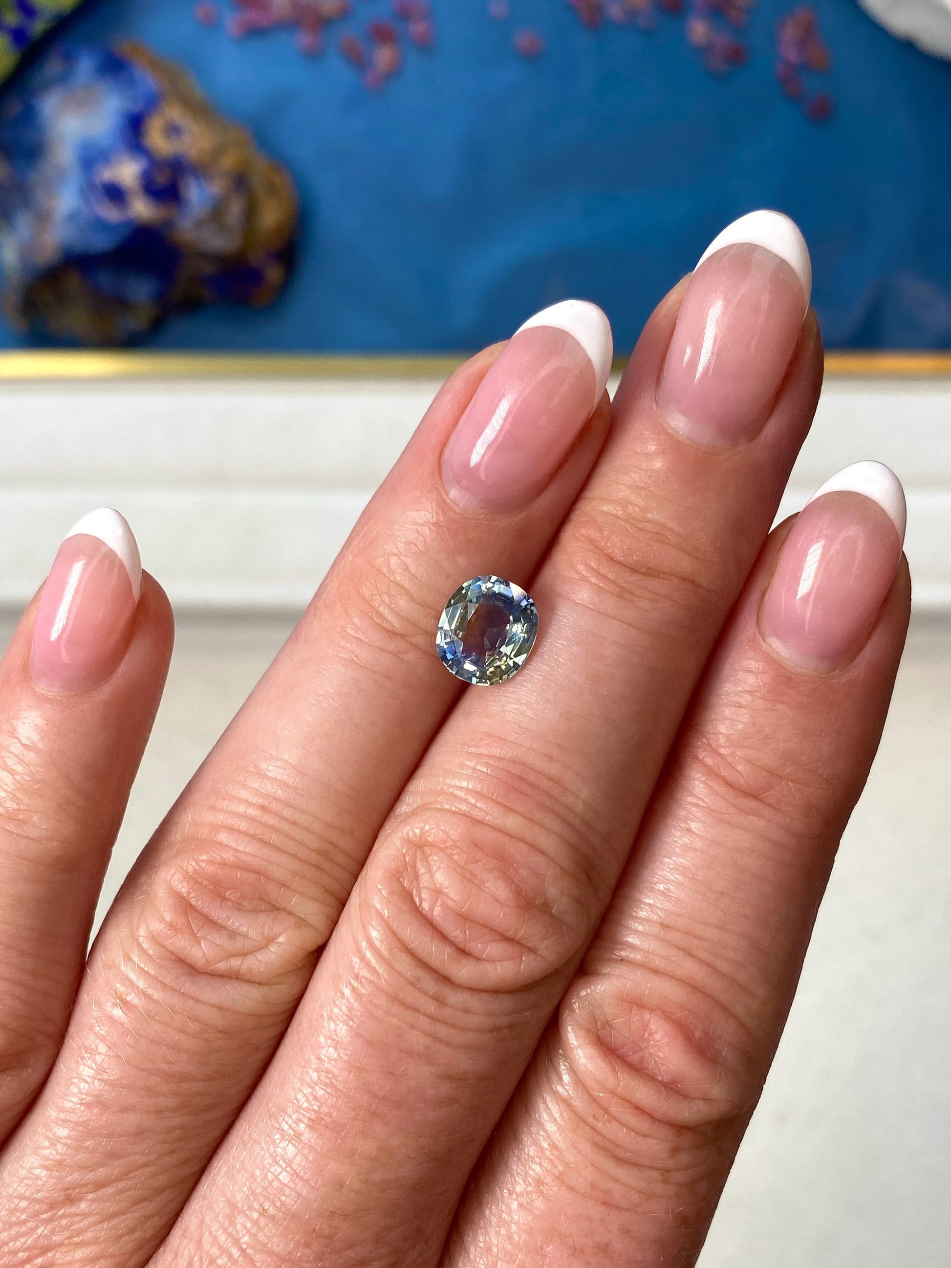 2.29ct Blue and Yellow Bi-Colour Sapphire