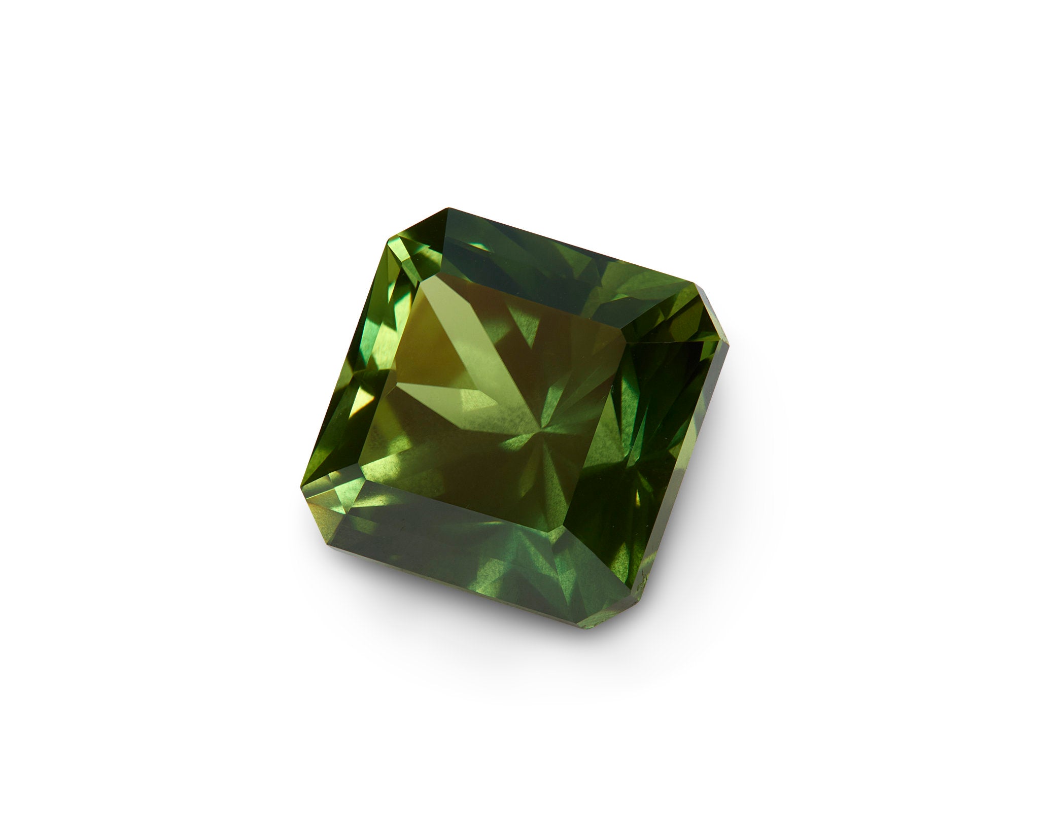 2.30ct Green Sapphire Square Radiant Cut Australia Origin