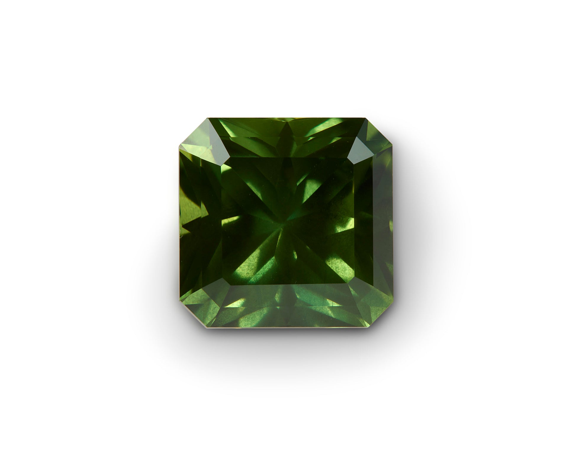 2.30ct Green Sapphire Square Radiant Cut Australia Origin