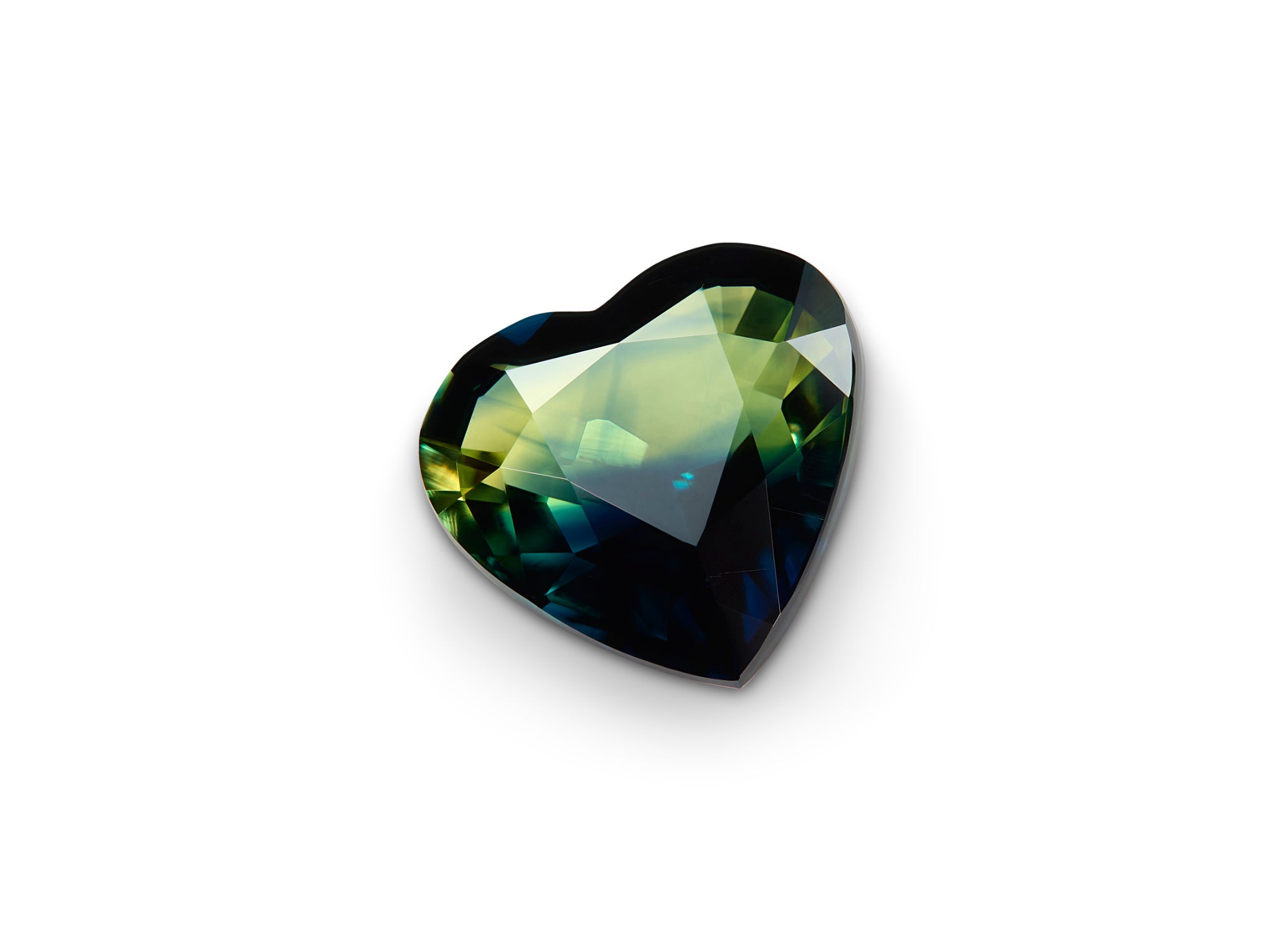2.35ct Parti Sapphire Heart Cut Australia Origin