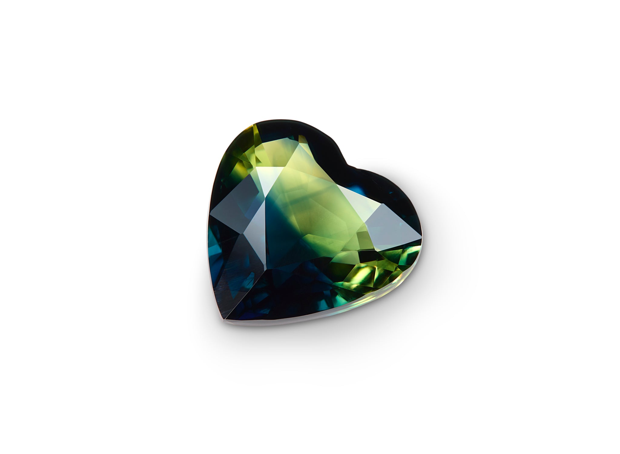 2.35ct Parti Sapphire Heart Cut Australia Origin