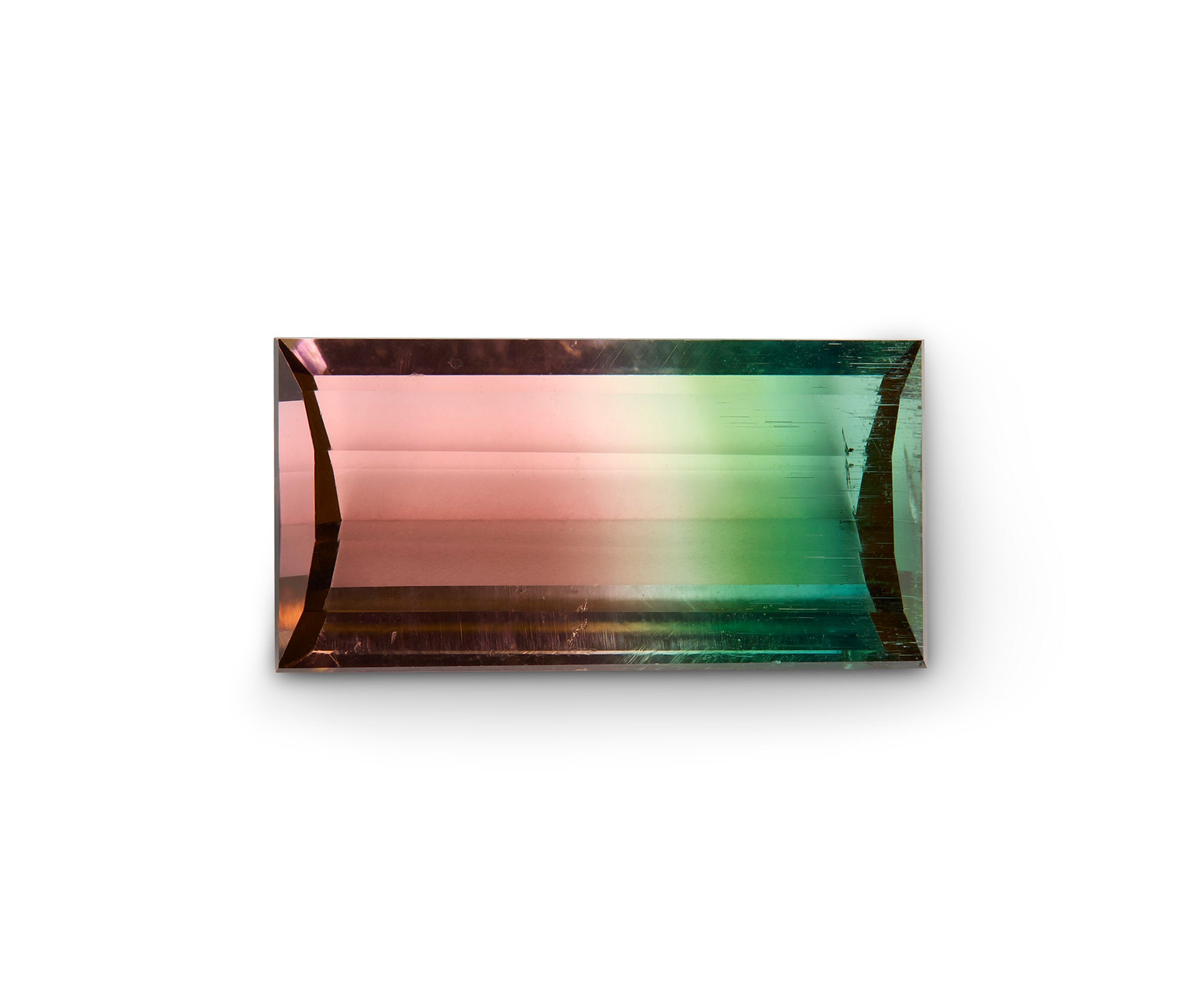 2.53ct Watermelon Tourmaline Baguette Cut