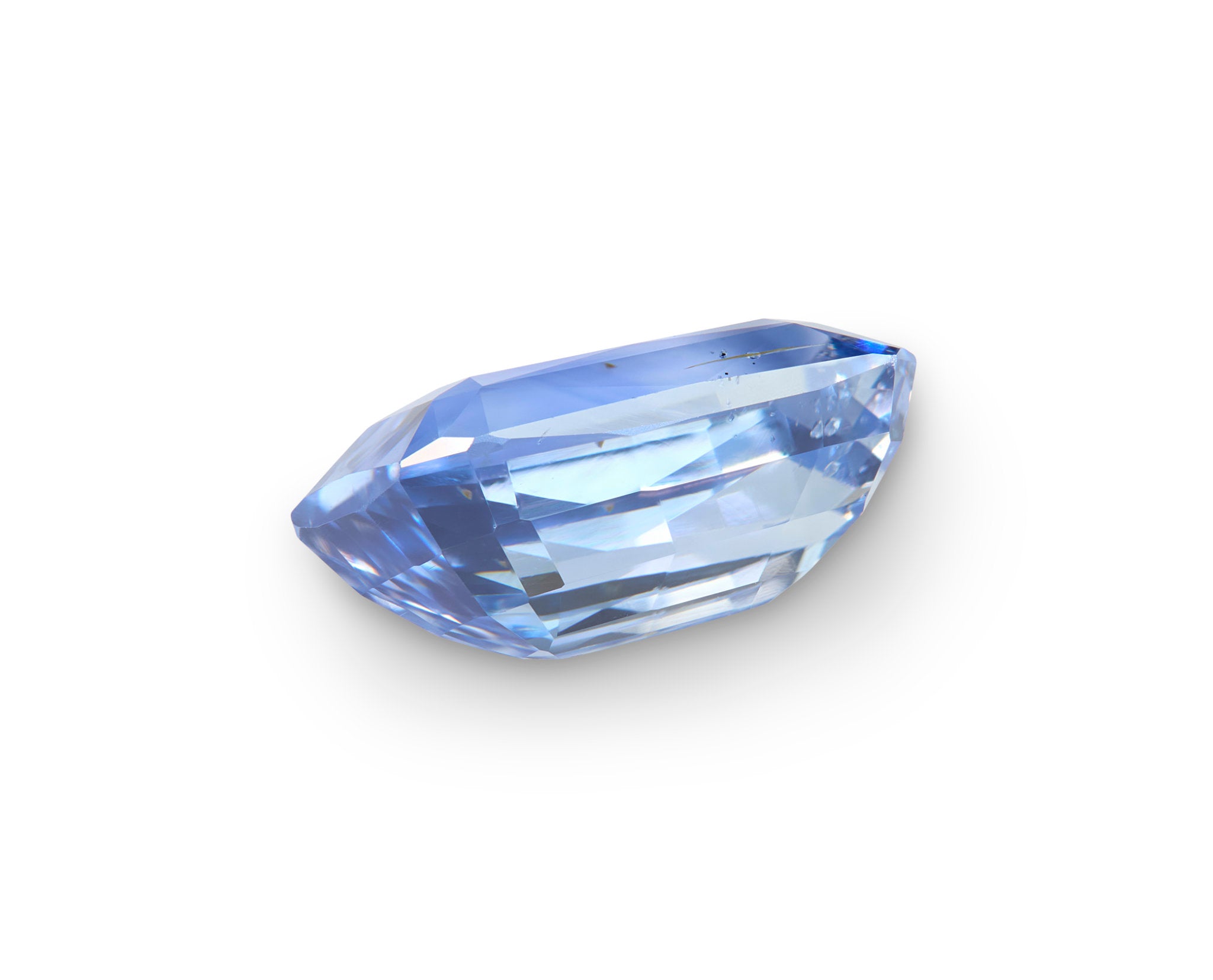 2.80ct Blue Sapphire Radiant Cut Unheated Sri Lanka Origin