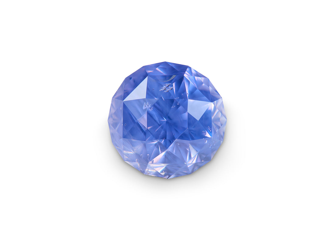 2.81ct Cornflower Blue Sapphire Round Fancy Cut Sri Lanka Origin