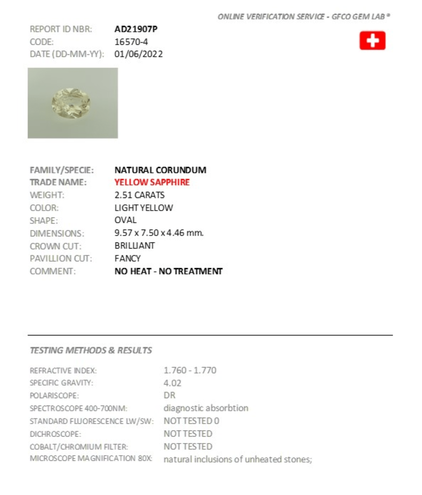 2.51ct Pastel Yellow Sapphire - The Sapphire Merchant