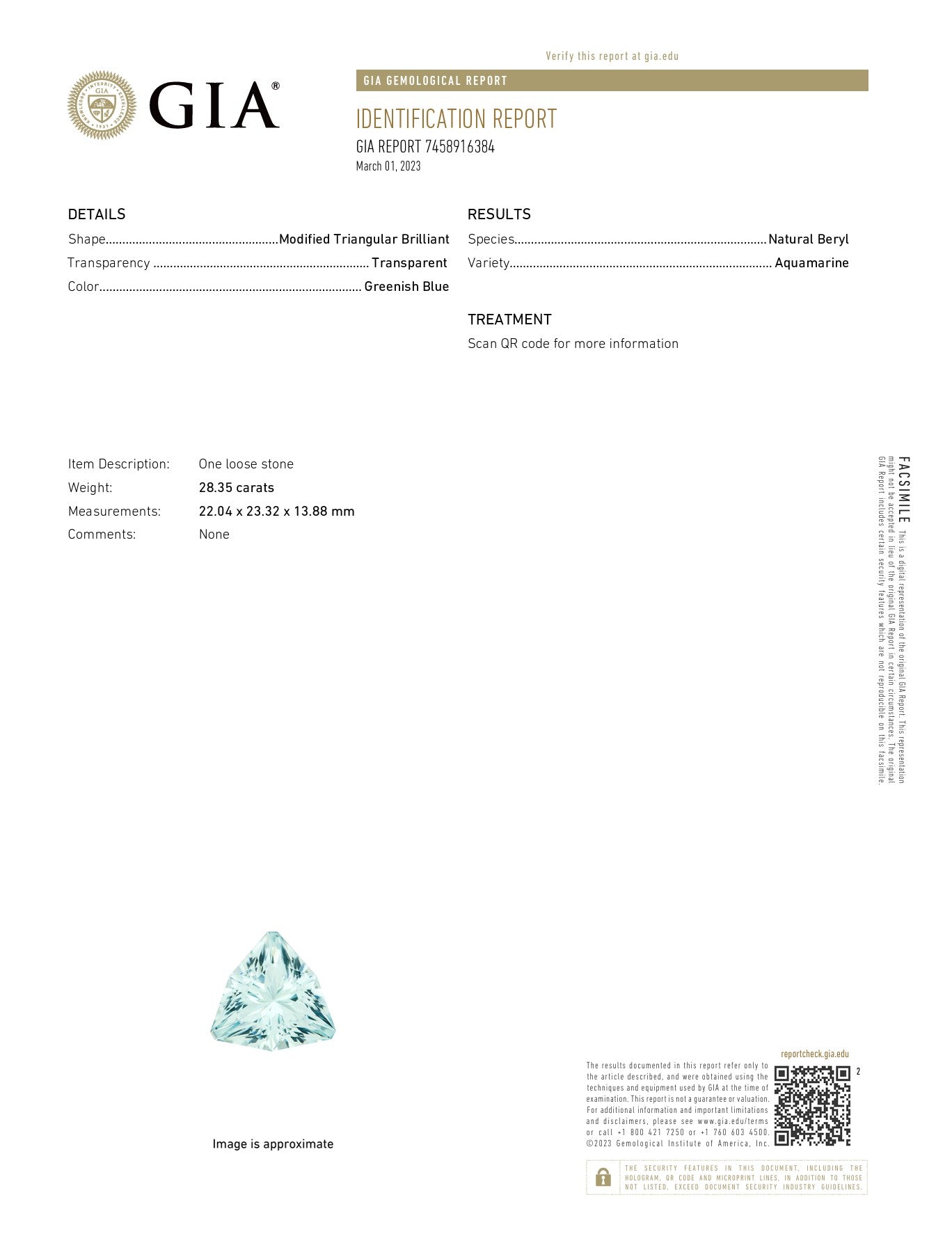 28.35ct Aquamarine - The Sapphire Merchant