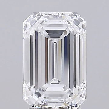 3.00ct Emerald Lab Grown Diamond (Colour D, Clarity FL, Cut EX, GIA Certified)