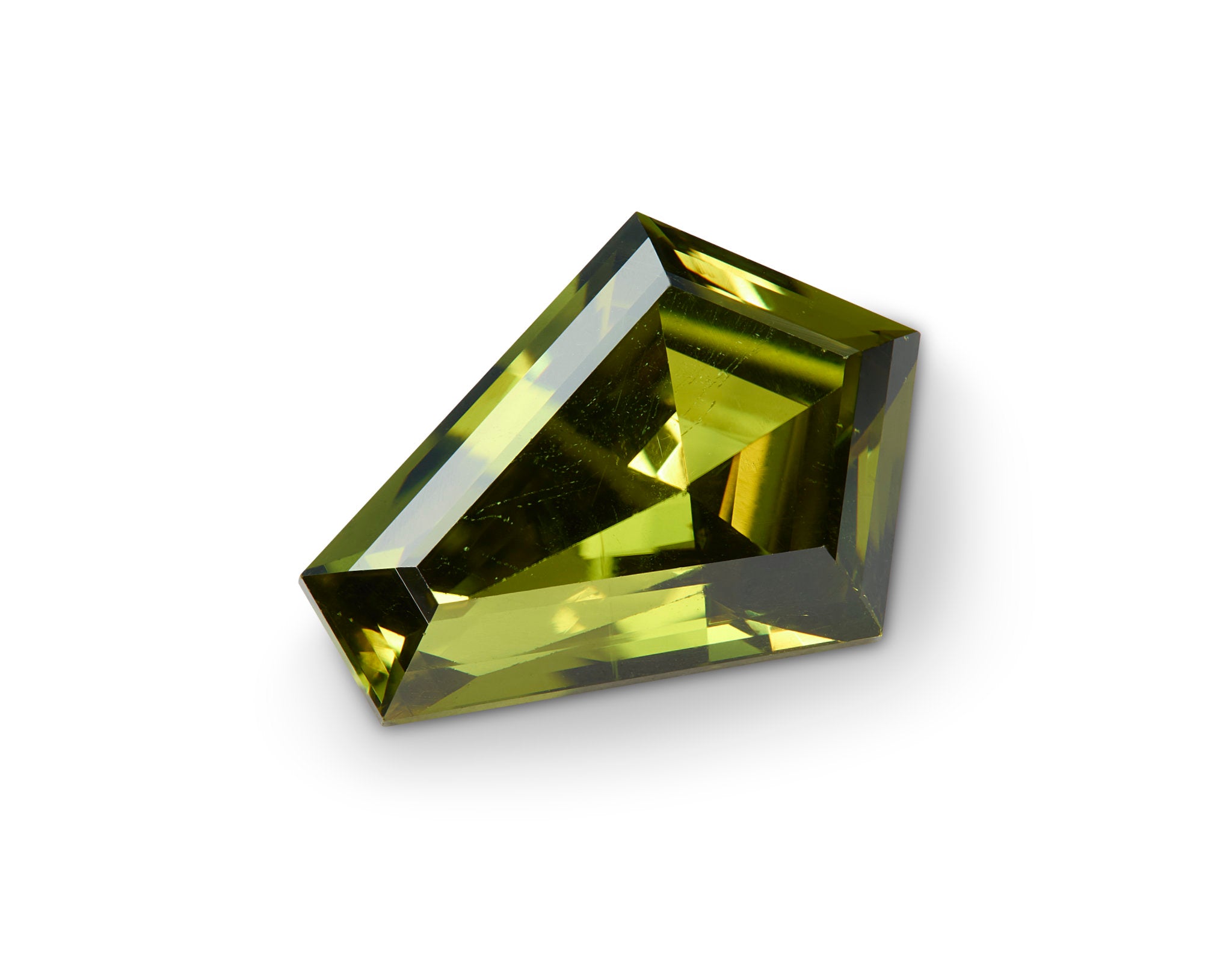 3.00ct Olive Green Sapphire Shield Cut Australia Origin