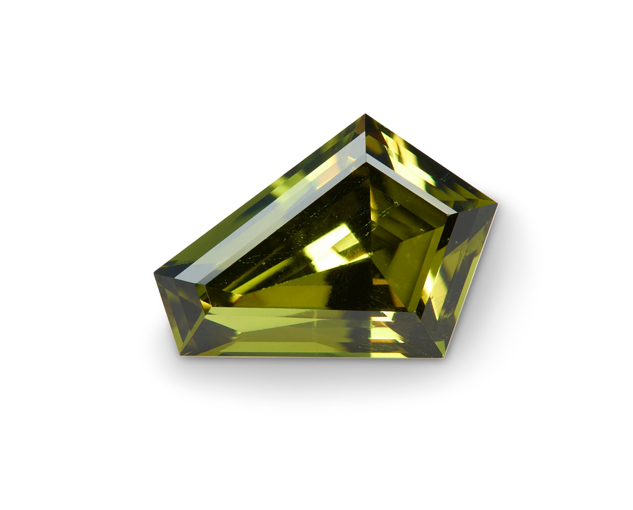 3.00ct Olive Green Sapphire Shield Cut Australia Origin