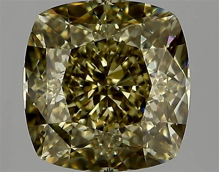 3.02ct Cushion brilliant Natural Diamond (Colour Fancy Deep Yellow, Clarity VVS2, GIA Certified)