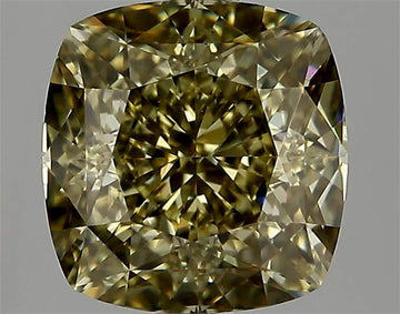 3.02ct Cushion brilliant Natural Diamond (Colour Fancy Deep Yellow, Clarity VVS2, GIA Certified)