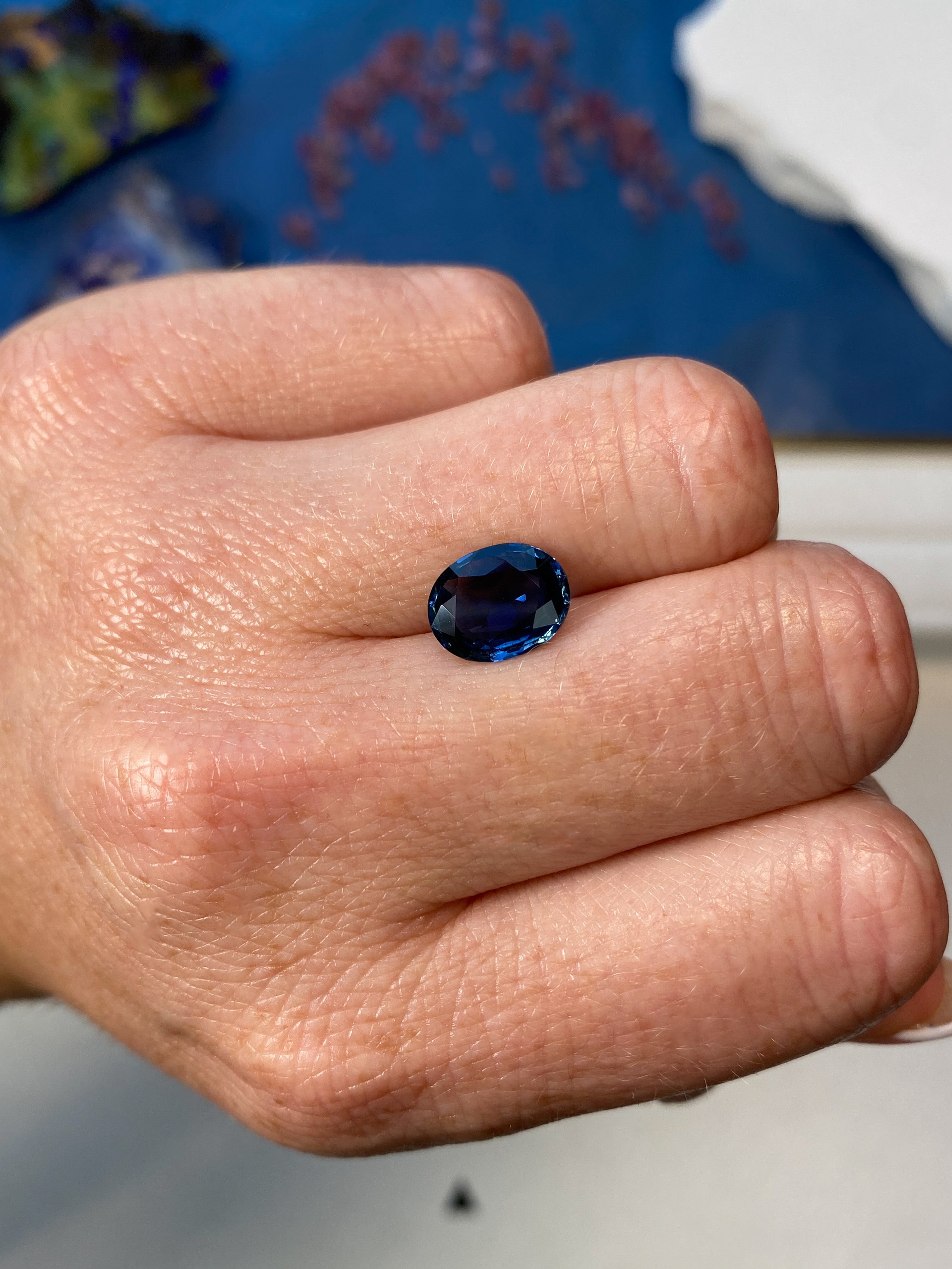 3.09ct Midnight Blue Sapphire