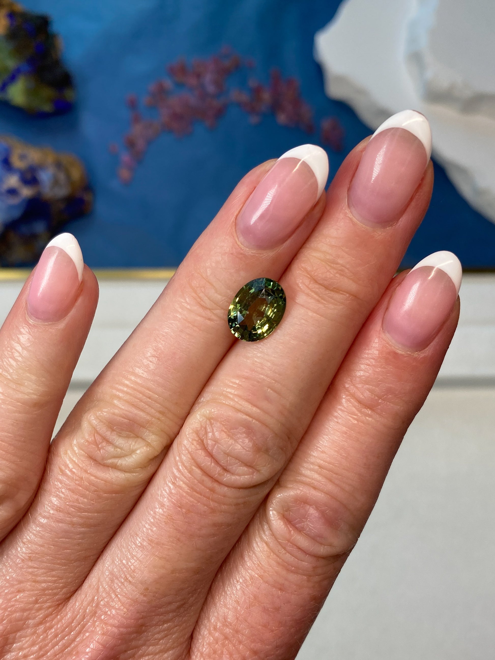 3.14ct Green Sapphire