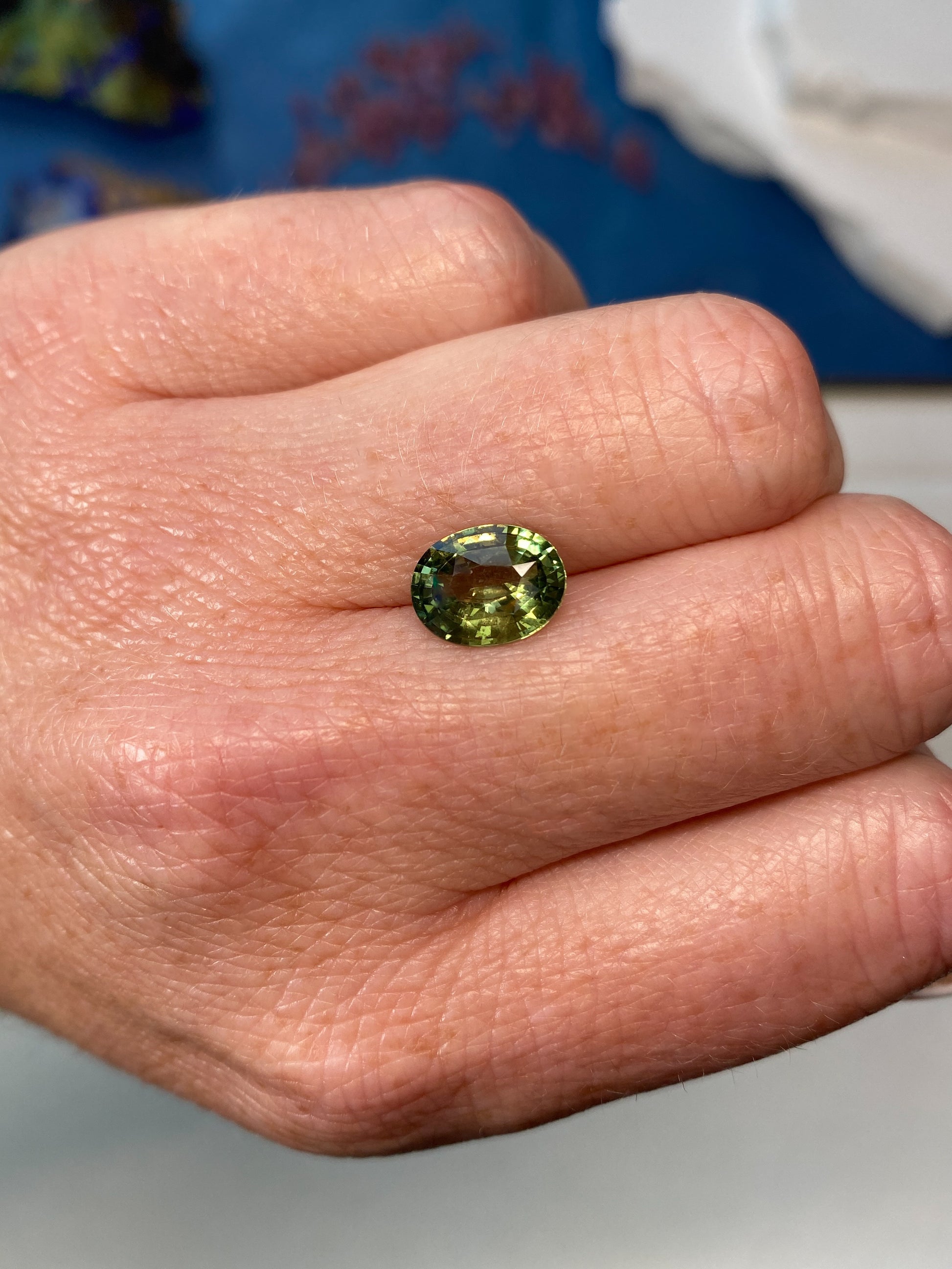 3.14ct Green Sapphire