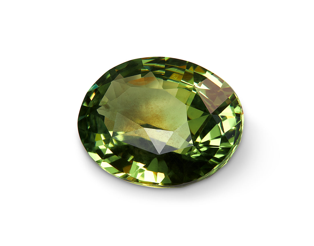 3.14ct Olive Green Sapphire - The Sapphire Merchant