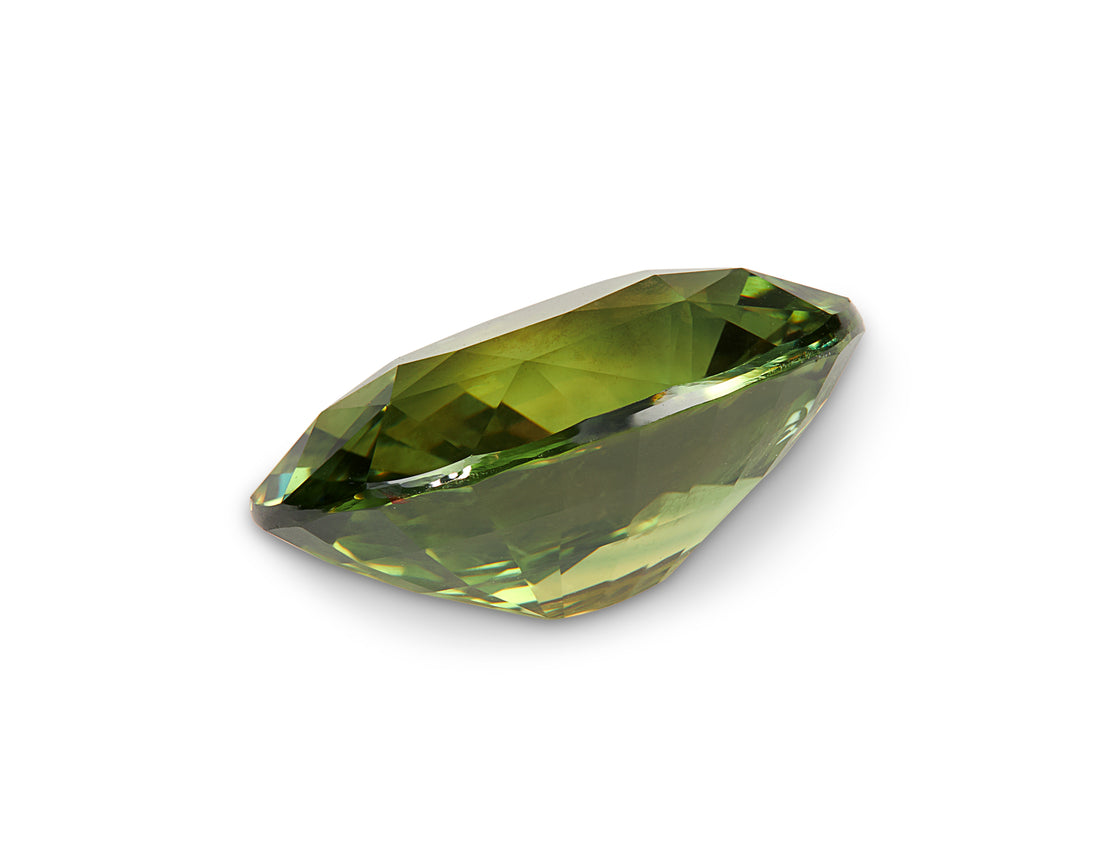 3.14ct Olive Green Sapphire - The Sapphire Merchant