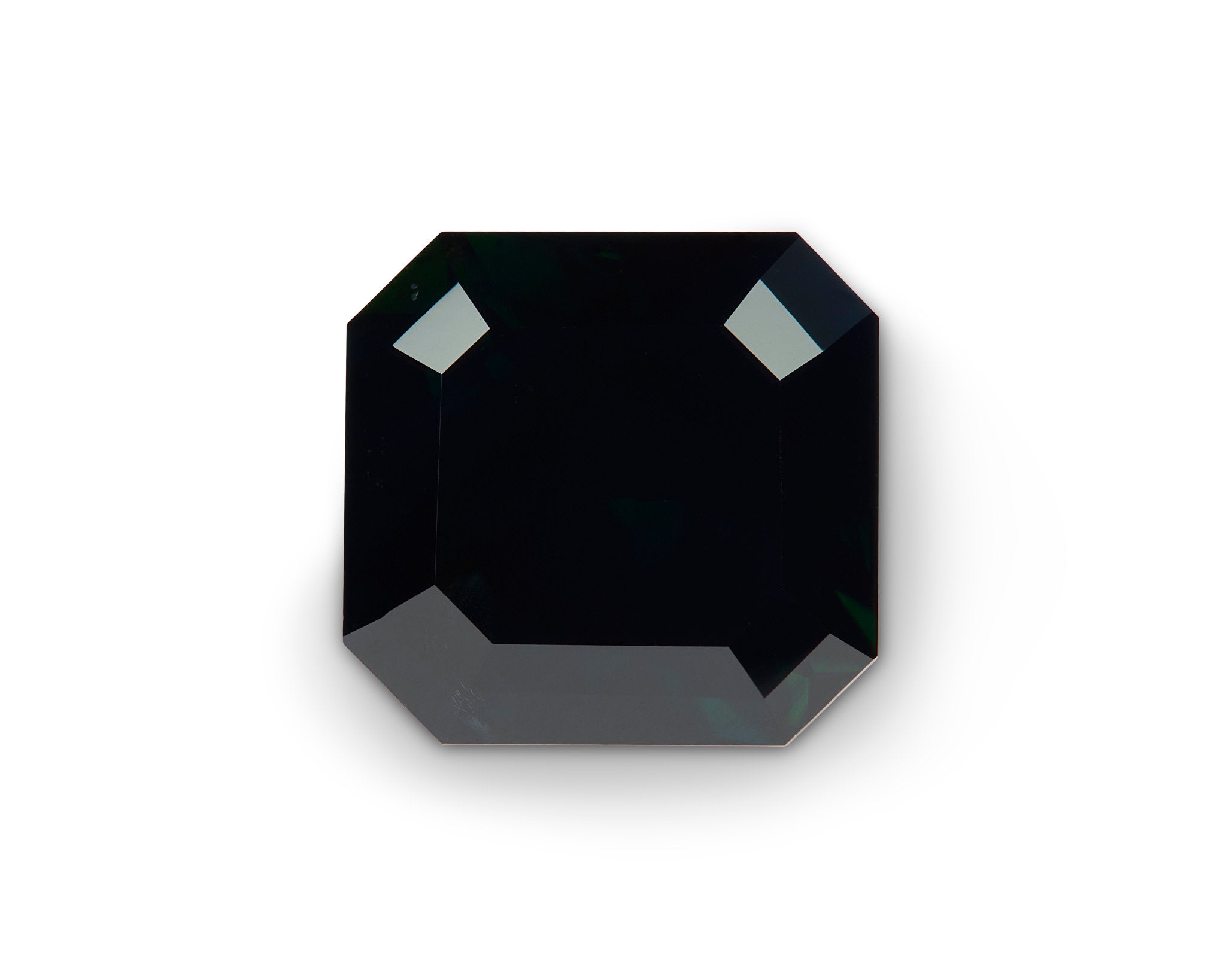 3.14ct Dark Green Sapphire Emerald Cut Australia Origin