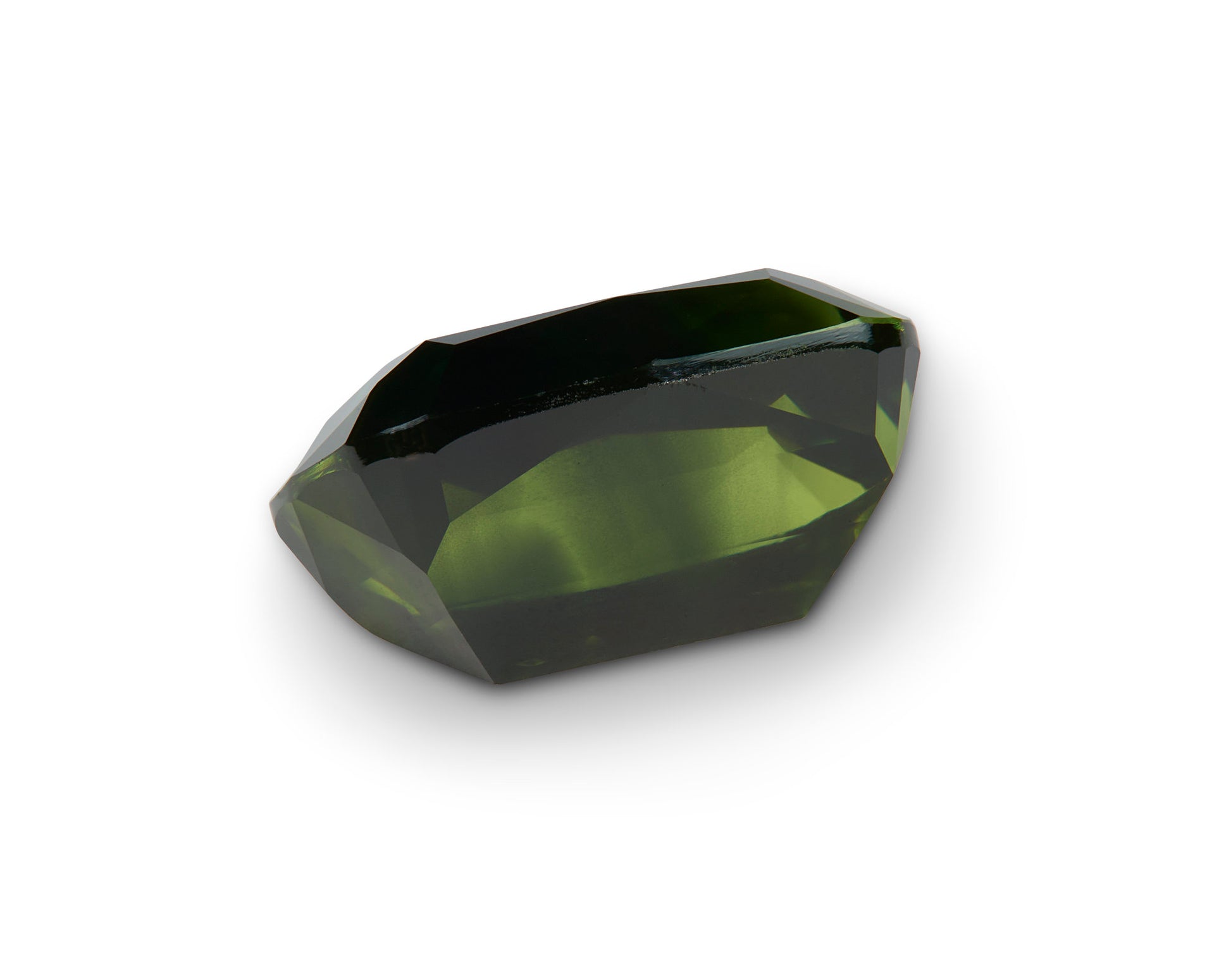 3.24ct Green Sapphire Cushion Cut Australian Origin