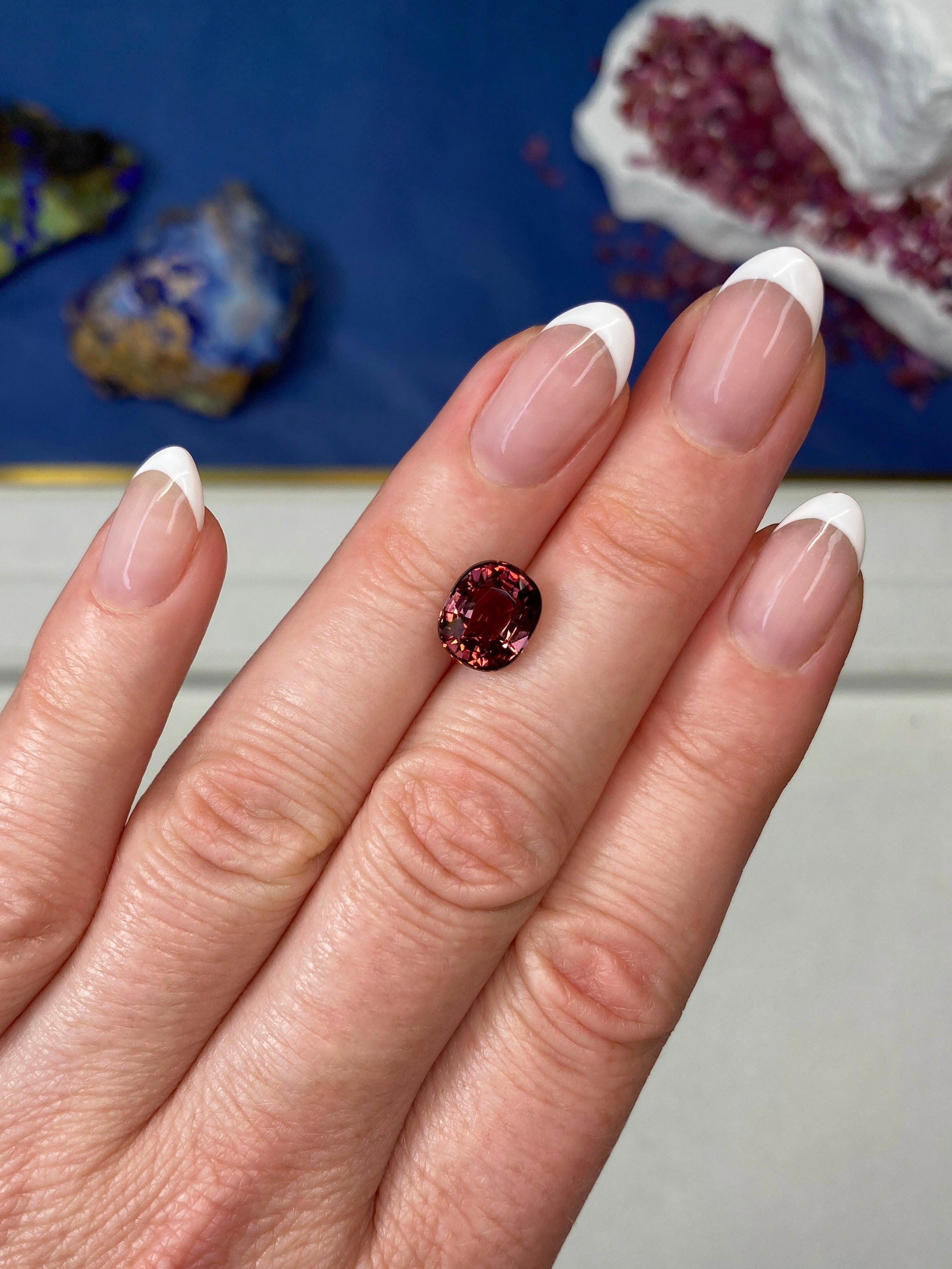 3.29ct Rubellite Tourmaline on hand
