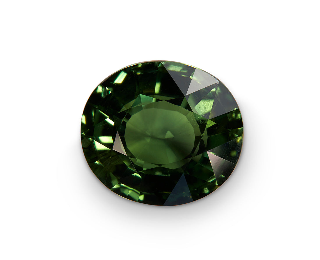 3.29ct Green Sapphire - The Sapphire Merchant