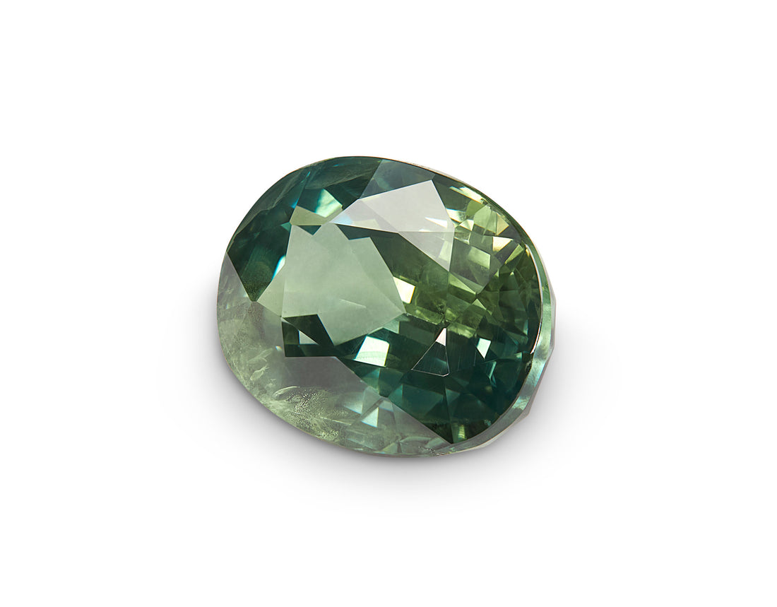 3.33ct Teal Green Sapphire - The Sapphire Merchant