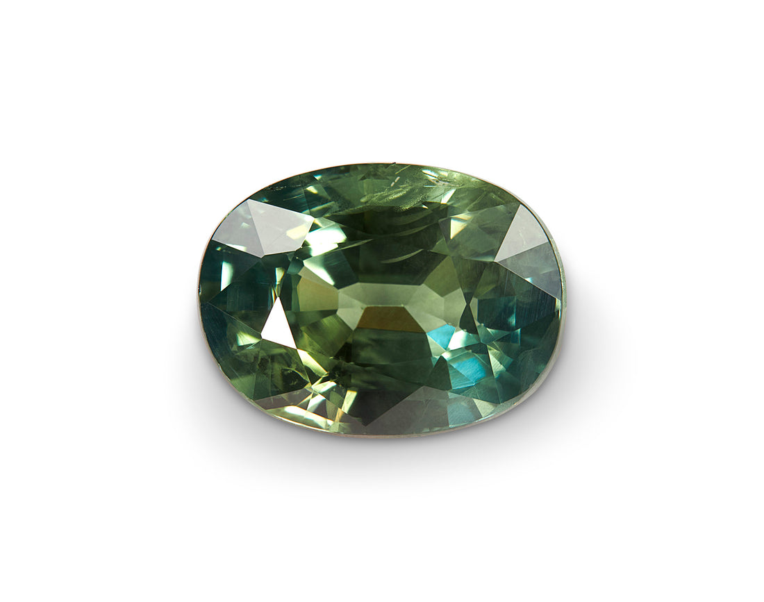 3.33ct Teal Green Sapphire - The Sapphire Merchant