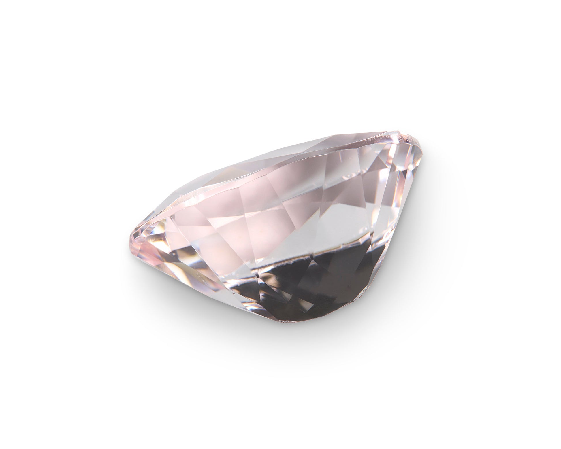 3.46ct Peach Morganite Oval Cut