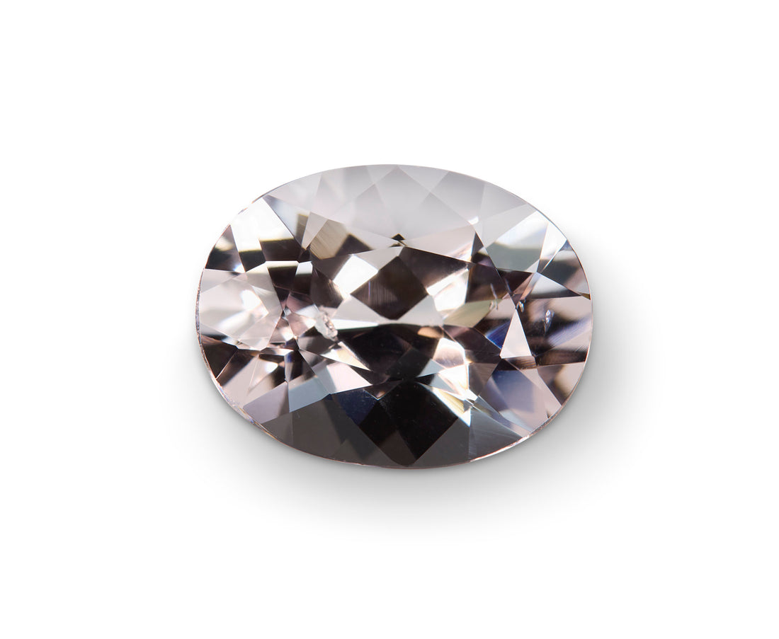 3.46ct Peach Morganite Oval Cut