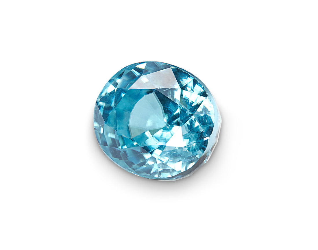 3.49ct Cambodian Blue Zircon - The Sapphire Merchant