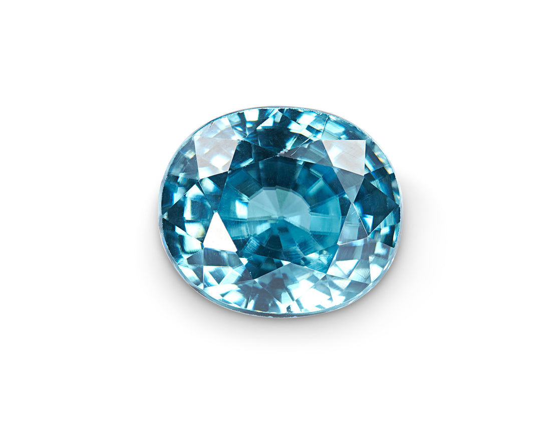 3.49ct Cambodian Blue Zircon - The Sapphire Merchant