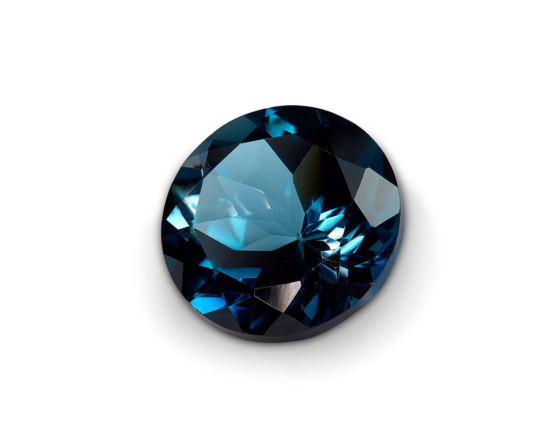 3.55ct London Blue Topaz Round Brilliant Cut