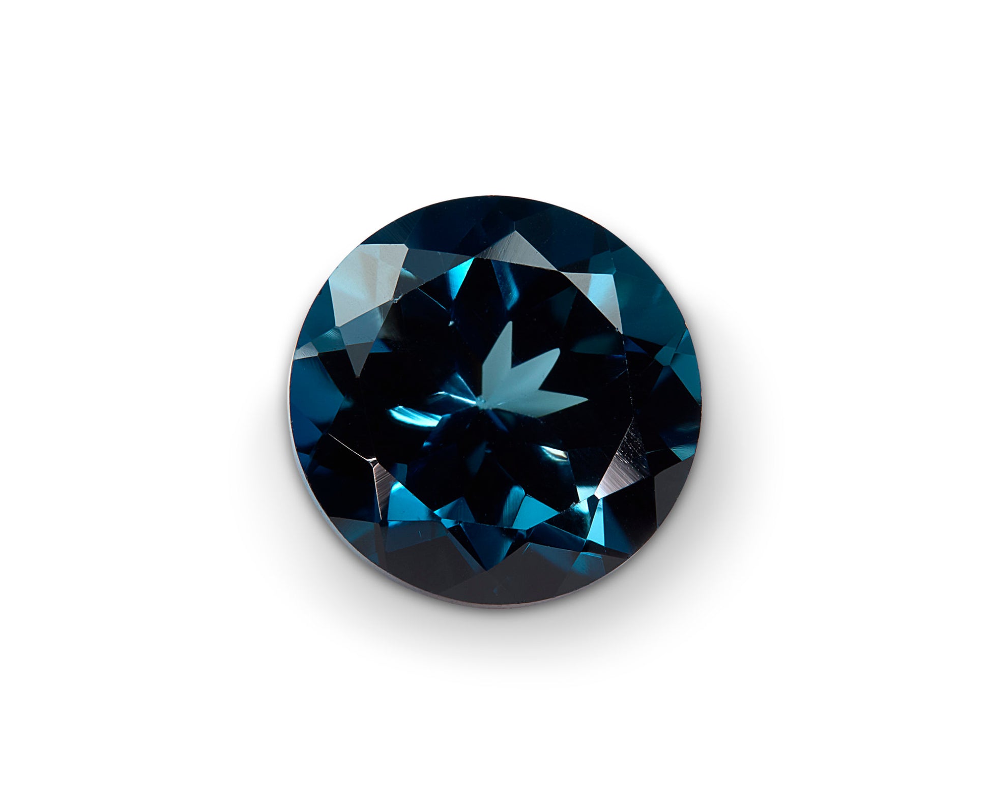 3.55ct London Blue Topaz Round Brilliant Cut