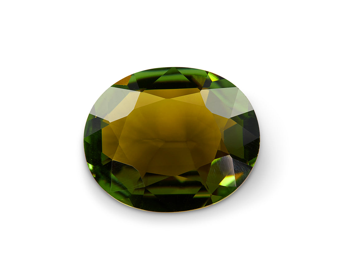 3.98ct Olive Green Tourmaline - The Sapphire Merchant