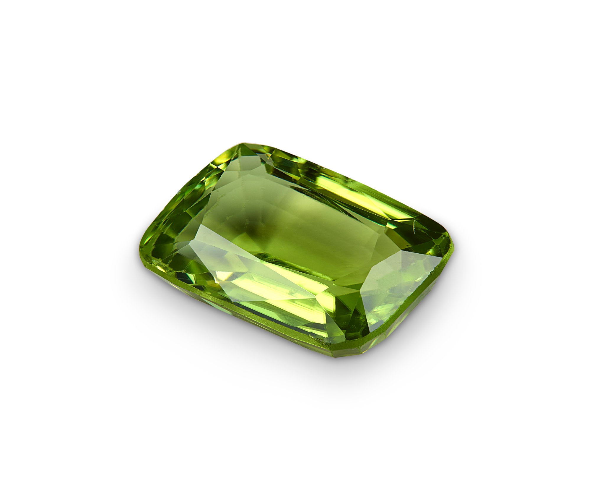 young forest green peridot