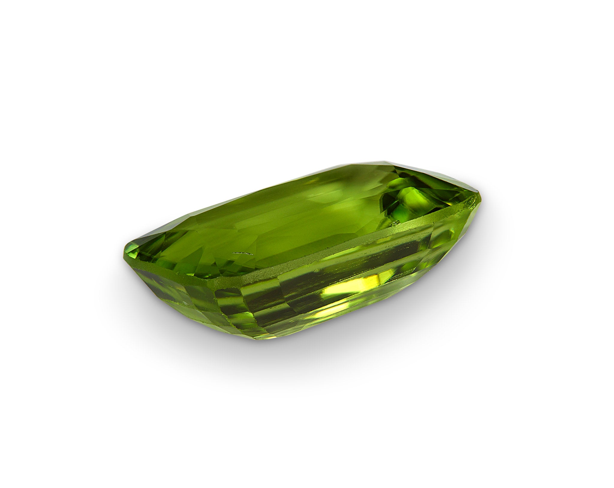young forest green peridot