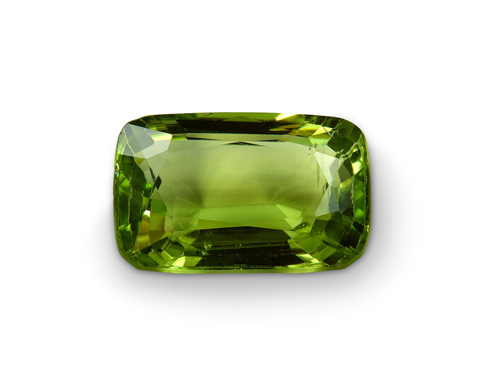 young forest green peridot