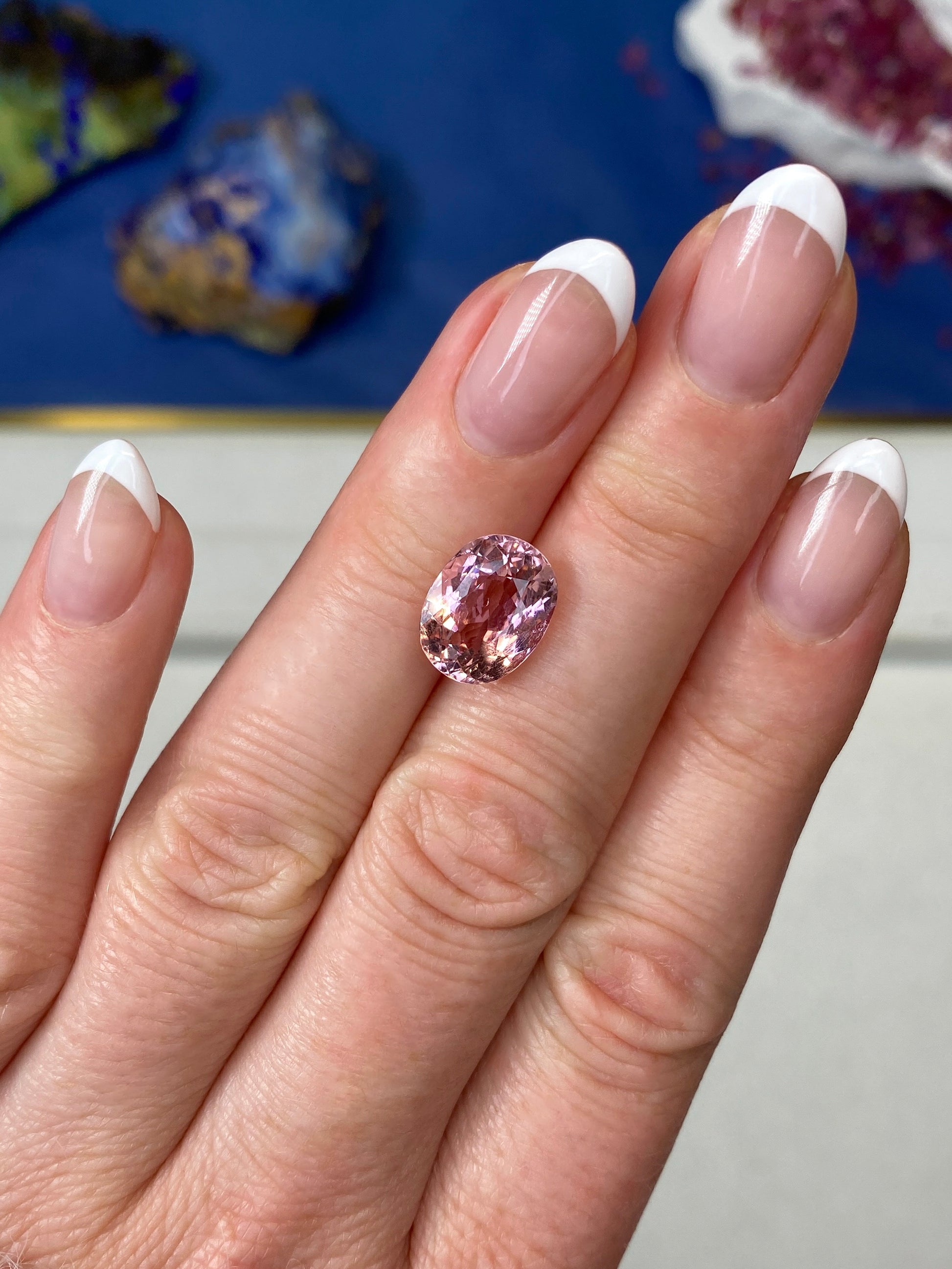 4.27ct Pink Tourmaline on Hand