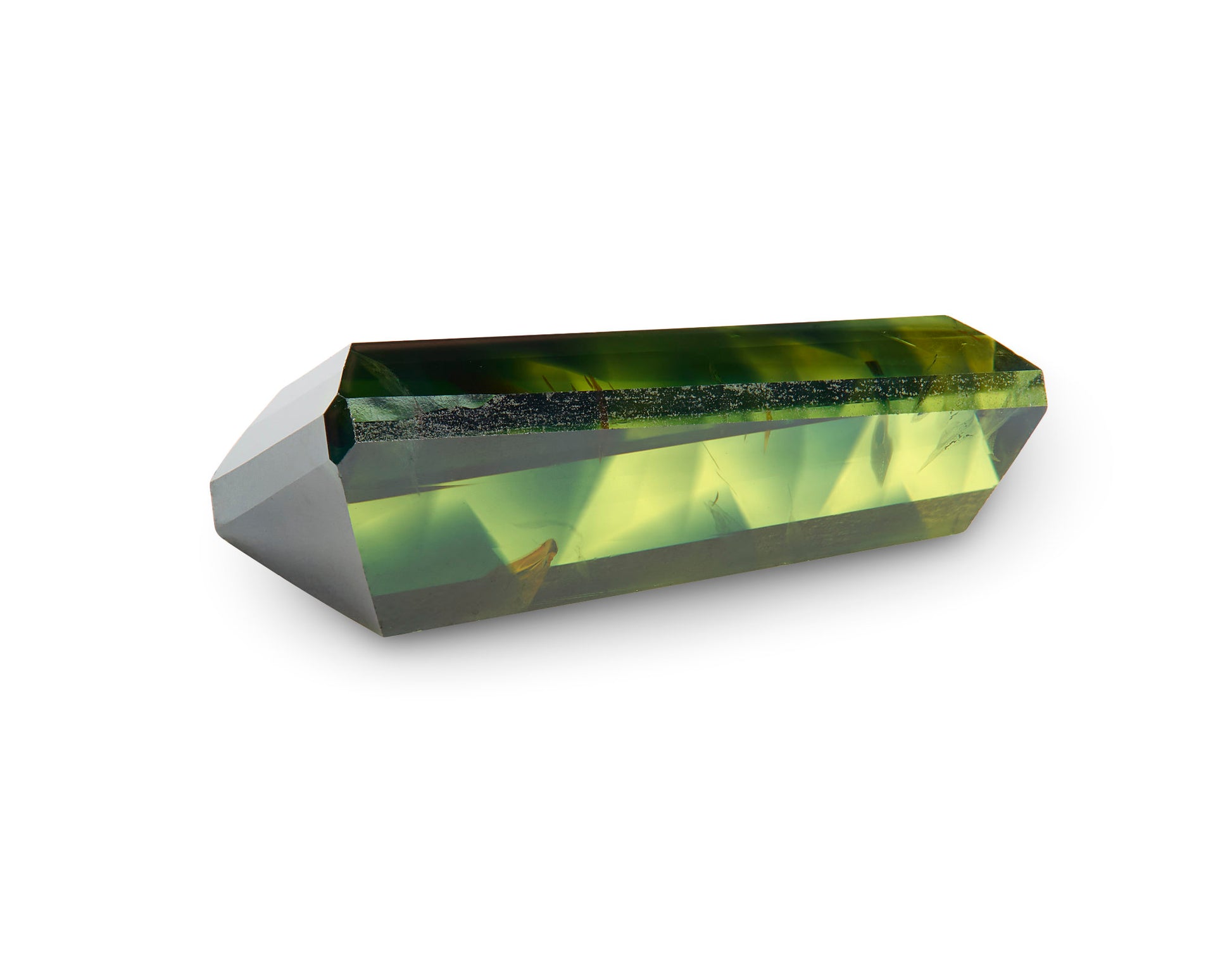 4.36ct Yellow and Green Sapphire Trapezoid Australia Origin