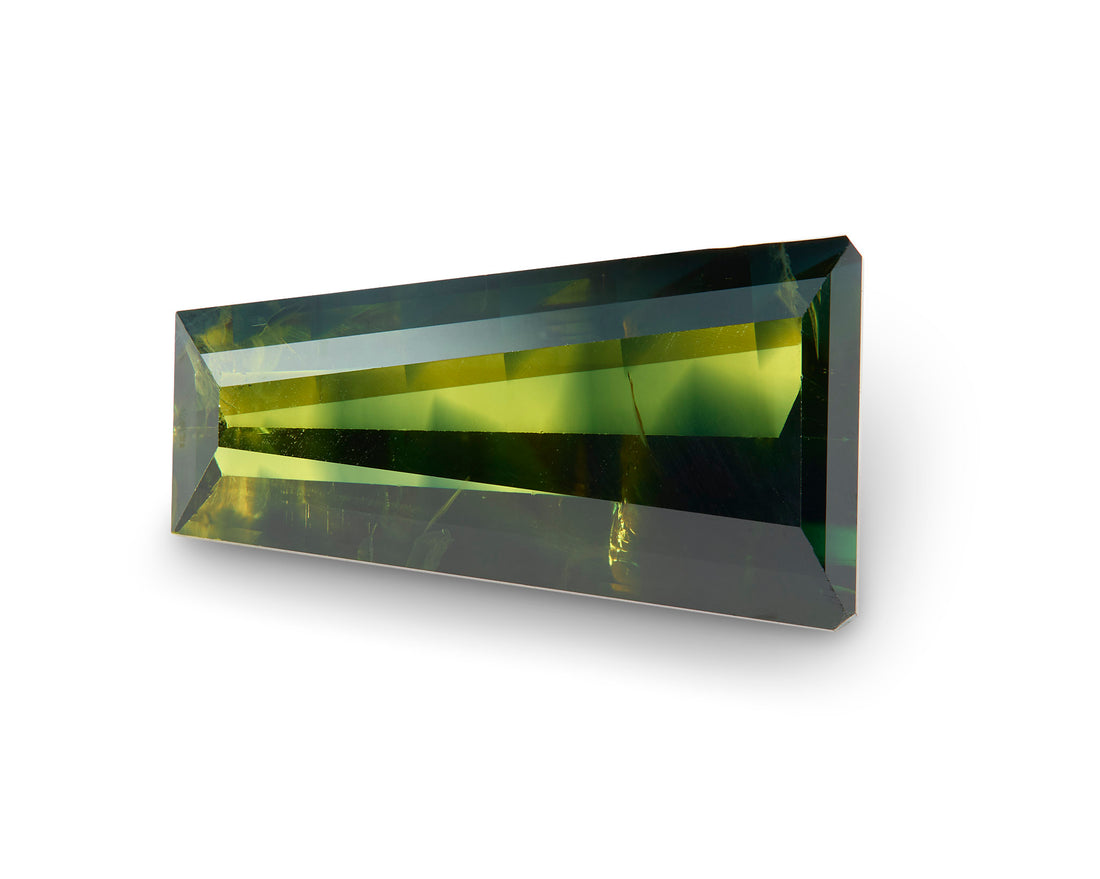 4.36ct Yellow and Green Sapphire Trapezoid Australia Origin